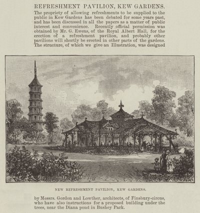 Ny forfriskningspavillon, Kew Gardens af Frank Watkins